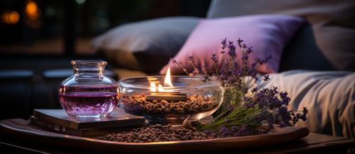 burning lavender incense at night